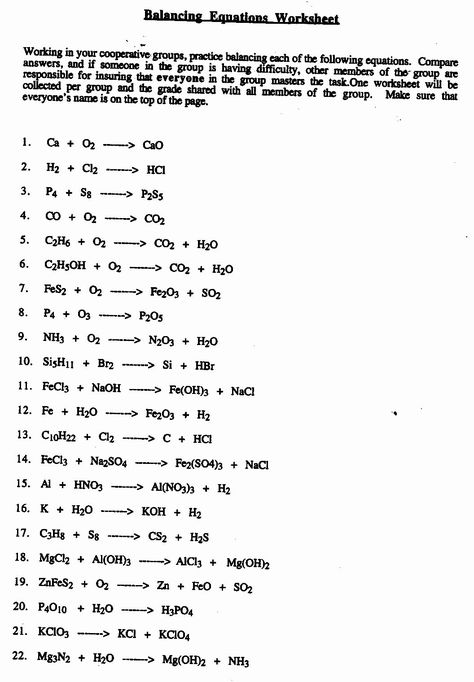 50 Balancing Equations Worksheet Answers Chemistry | Chessmuseum Template Library Scientific Notation Notes, Prediction Worksheet, Balancing Equations Chemistry, Chemical Equations, Literal Equations, Chemistry Basics, Balancing Equations, Word Family Worksheets, Chemistry Classroom