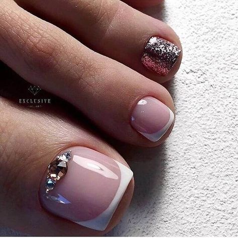 Gel Toe Nails, Toe Nail Color, Pretty Toe Nails, Cute Toe Nails, Toe Nail Designs, Pedicure Nail Art, Toe Nail Art, Pedicures, Fancy Nails