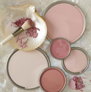 Blush Bathroom, Blush Pink Paint, Blush Curtains, Picking Paint Colors, Interior Paint Colors Schemes, Paint Themes, Look Rose, Palette Design, Spa Like Bathroom