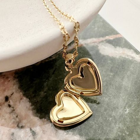 Heart locket necklace