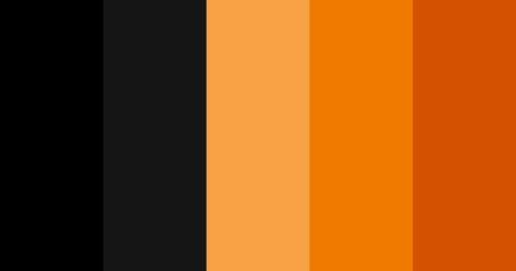 Orange And Black Color Palette, Black Color Scheme, Halloween Color Palette, Illustration Portraits, Orange Palette, Orange Color Schemes, Retro Color Palette, Create Color Palette, Black Color Palette