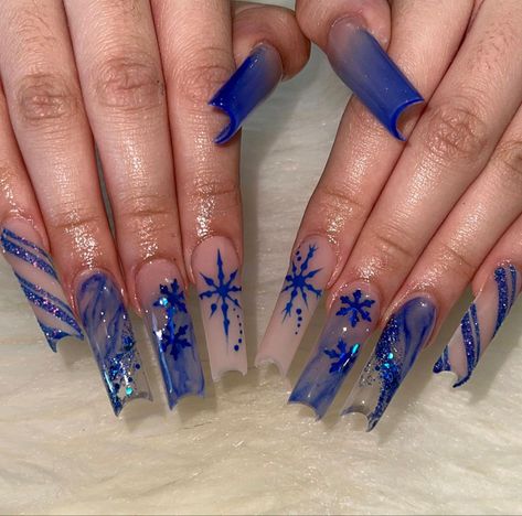 Nail Inspo Christmas, Christmas Nail Inspo, Blue Christmas Nails, Emerald Nails, Aqua Nails, Cute Acrylic Nail Designs, Fall Acrylic Nails, Classy Acrylic Nails, Christmas Nails Acrylic