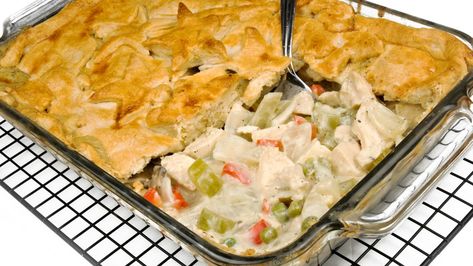 Quick Chicken Pot Pie Recipe, Casserole Ideas, Pot Pie Casserole, Chicken Pot Pie Casserole, Individual Pies, Rachael Ray Recipes, Chicken Tetrazzini, Pot Pie Recipe, Family Dollar