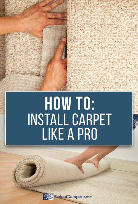 Start home remodeling from the ground up. How-To tutorials and project inspiration all in one place; learn how to properly install carpet with instructions from the pros. Click and read How to Install Carpet Like a Pro and get your DIY flooring project started today! Installing Carpet, Home Renovation Diy, How To Lay Carpet, Install Carpet, Solar Diy, Small Bedroom Remodel, Flooring Diy, Renovation Diy, Stair Remodel