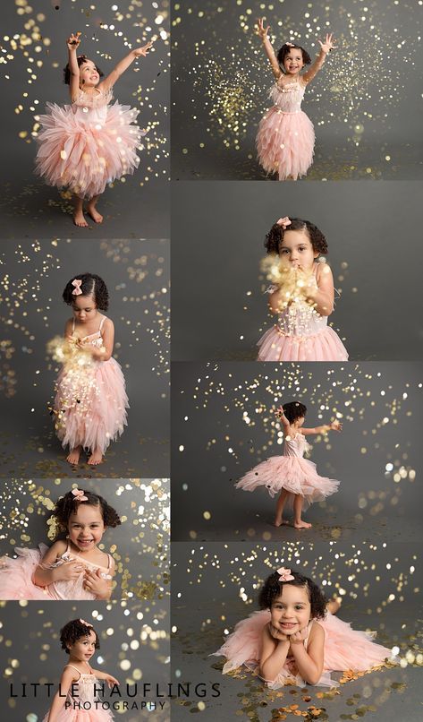 2nd Birthday Studio Photoshoot, 3rd Photoshoot Ideas, Glitter Studio Photoshoot, Threenager Picture Ideas, 4 Year Birthday Photoshoot Ideas, Photoshoot Ideas For Kids Birthday, Photo Shoot Party Ideas, 2 Year Baby Girl Photoshooting Ideas, 3 Year Girl Photoshooting Ideas