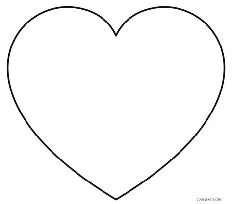 Free Printable Heart Coloring Pages For Kids Free Printable Hearts, Heart Printable Free, Heart Coloring Pages Free Printable, Heart Templates Free Printables, Hearts Coloring Pages, Printable Hearts, Heart Coloring Page, Heart Shapes Template, Printable Heart Template