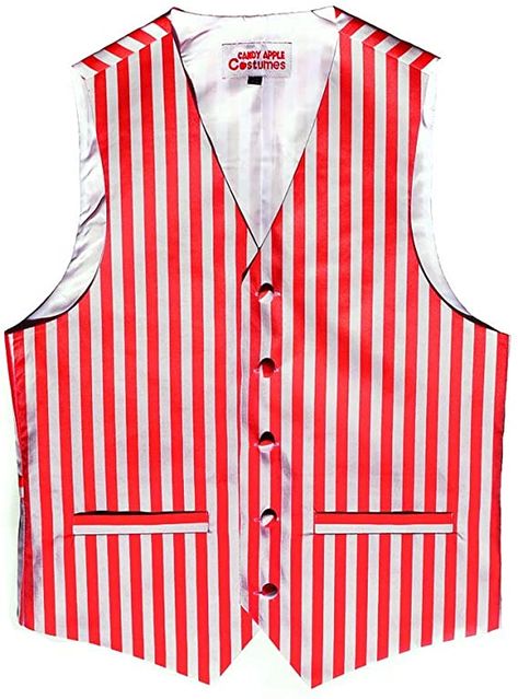 Amazon.com: Candy Apple Costumes Adult Red/White Striped Vest: Clothing Carnival Barker, Roman Costumes, Elf The Musical, Barbershop Quartet, Apple Costume, Barber Shop Quartet, Roman Costume, Striped Vest, Striped Vests