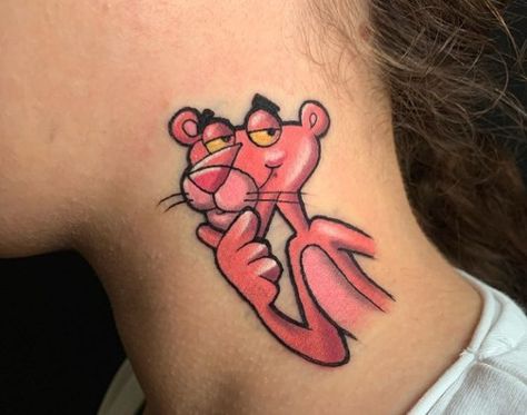 Pink Panther Tattoo, Panther Tattoos, Panther Tattoo, Tattoo Board, Pink Panther, Pink Panthers, Disney Tattoos, Body Tattoos, I Tattoo