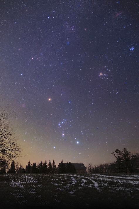 https://flic.kr/p/2khgkiP | Orion Constellation in the Night Sky | I took this photo of the Orion Constellation from a farm we rented last week! Video: youtu.be/KRLDQG8fARw This property included a barn, complete with Horses, Cows, and Chickens. The best part about this land was that it featured wide-open fields with low horizons. Orion Constellation Aesthetic, Orion Constellation Wallpaper, Nightscape Photography, Planets In The Sky, Space Collage, Constellations In The Sky, Nebula Wallpaper, Orion Constellation, Astronomy Constellations