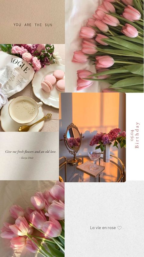 Pretty Phone Wallpaper, Cute Simple Wallpapers, Flower Phone Wallpaper, Pretty Wallpaper Iphone, Pink Tulips, Simple Wallpapers, Pretty Wallpapers Backgrounds, Wallpaper Iphone Cute, Aesthetic Iphone Wallpaper