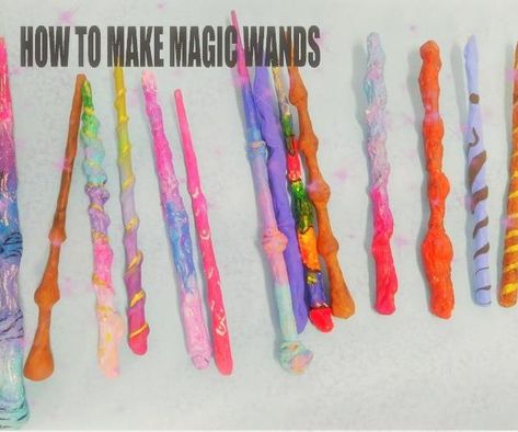 Magic Wands With Kids: This year I am working in a classroom with children of all ages from kindergarten and primary school in the early mornings, they are the group of early risers. To pass the time we do everything: games, dances, arts and crafts, etc. I proposed them t… Magic Wand Craft, How To Make Magic, Glue Craft, Magic Wands, Early Mornings, Kids Class, White Glue, A Classroom, Inspiration For Kids