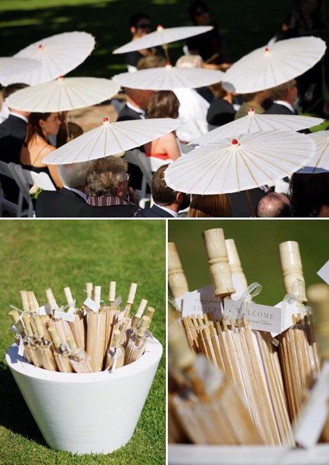 wedding parasols for guests, maybe mix matched umbrellas for the texas heat? Parasol Wedding, Paper Parasol, Umbrella Wedding, Paper Umbrellas, Weddings By Color, Wedding Bridal Party, Outside Wedding, Desert Wedding, Wedding Mood