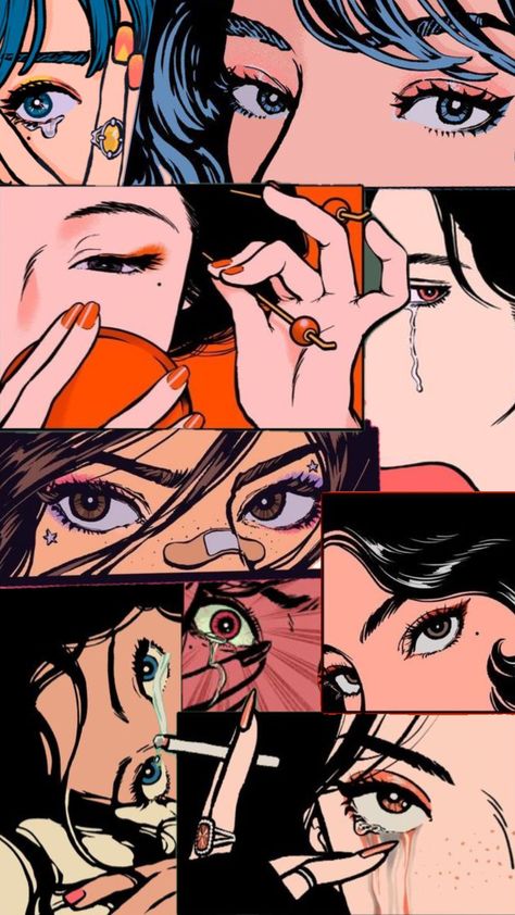 Eyes are never quiet 👀 #art #wallpaper #vibes #eyes #aesthetic Anime Eyes Wallpaper, Quiet Art, Eyes Aesthetic, Wallpaper Vibes, Japanese Pop Art, Eyes Wallpaper, Pop Art Comic, Pop Art Wallpaper, Japanese Pop