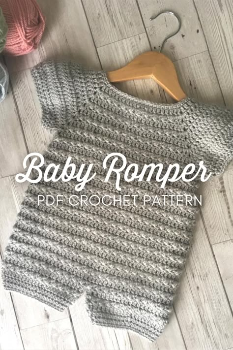 Newborn Crochet Romper Pattern Free, Summer Baby Crochet Patterns, Crochet Newborn Clothes, Baby Romper Crochet Pattern Free, Crochet Onesie Pattern Free, Crochet Newborn Outfits Free Pattern, Crochet Romper Baby Free Pattern, Pdf Crochet Pattern Free, Crochet Baby Onesie Free Pattern