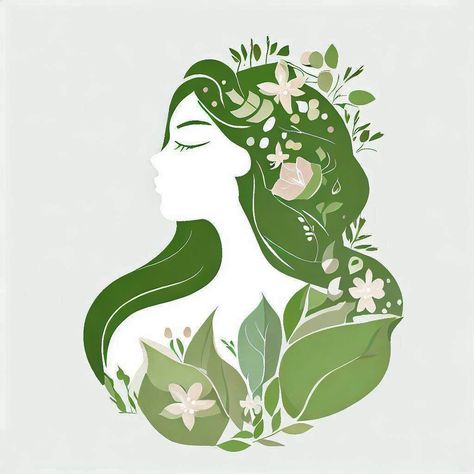 Mother Nature As A Woman, Earth Mother Aesthetic, Environmental Shirt Design, Mother Earth Aesthetic, Mother Nature Illustration, Mother Earth Drawing, Mother Earth Tattoo, Earth Woman, Safety Topics