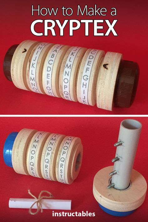 Diy Cryptex Easy, Puzzle Diy Crafts, Diy Roulette Wheel, D&d Puzzle Ideas, Cryptex Diy, Game Pieces Diy, Wood Projects Kids, Diy Escape Room Puzzles, Wood Puzzle Game