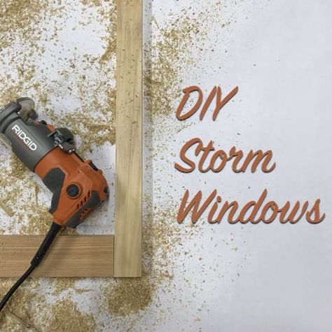 Diy Storm Windows, Storm Windows Diy, Interior Storm Windows, Homemade Generator, Diy Generator, Window Inserts, Storm Windows, Double Hung Windows, Window Repair