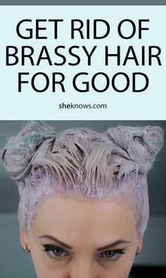 The $6 Secret to Getting Rid of Brassy Hair: Food Coloring & Vinegar – SheKnows Tone Hair At Home, Toning Bleached Hair, Diy Hair Toner, Brassy Blonde Hair, Blonde Hair At Home, Toner For Blonde Hair, Diy Toner, Brassy Blonde, Brassy Hair