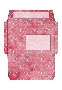 heart100210b Free Printable Envelopes, Envelope Template Printable, Valentines Envelopes, Envelope Templates, Heart Envelope, Envelope Pattern, Free Printable Stationery, Printable Box, Cute Envelopes