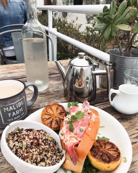 Malibu Farm Cafe, Malibu Farm, Farm Cafe, English Breakfast Tea, Lobster Roll, English Breakfast, Breakfast Tea, Acai Bowl, Cheese Board