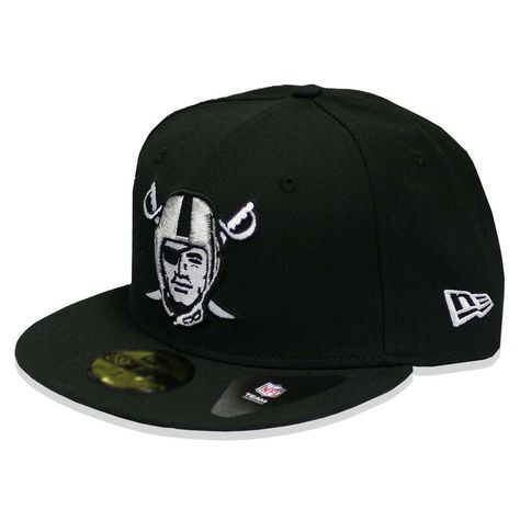 Product Detail | NEW ERA 59FIFTY PIRATE LOGO BLACK CAP - Black - 7 5/8 Oakland Raiders Hat, Pirate Logo, Ny Cap, Raiders Stuff, Oakland Raiders Logo, Nfl Caps, Raiders Baby, Dope Hats, Nfl Hats