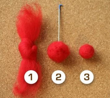 balls Needle Felting Diy Tutorials, Felted Balls, Needle Felted Ornaments, Needle Felting Tutorial, Felt Craft Projects, Needle Felting Diy, Wool Felt Projects, Needle Felted Christmas, Felted Wool Crafts