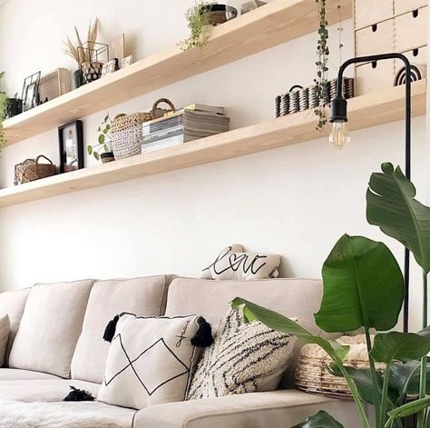 Boho Wall Above Couch, Storage Shelf Behind Couch, Shelving Above Couch, Living Room Shelves Above Couch, Bookshelves Above Couch, Floating Shelves Behind Couch, Shelving Behind Couch, Shelves Behind Sofa, Long Shelf Above Couch