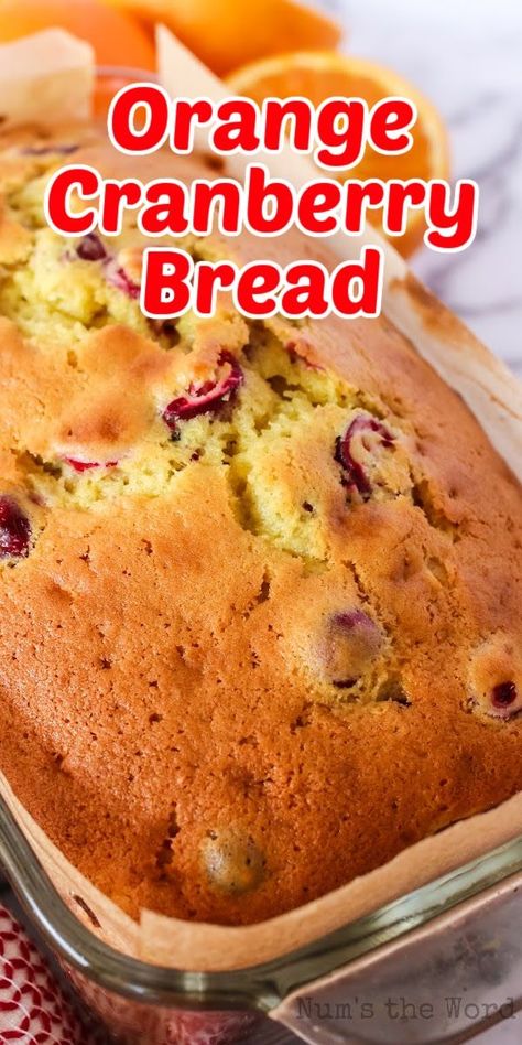 Orange Cranberry Loaf, Orange Cranberry Bread, Cranberry Nut Bread, Orange Bread Recipe, Cranberry Bread Recipes, Orange Bread, Cranberry Orange Bread, Holiday Bread, Tea Bread