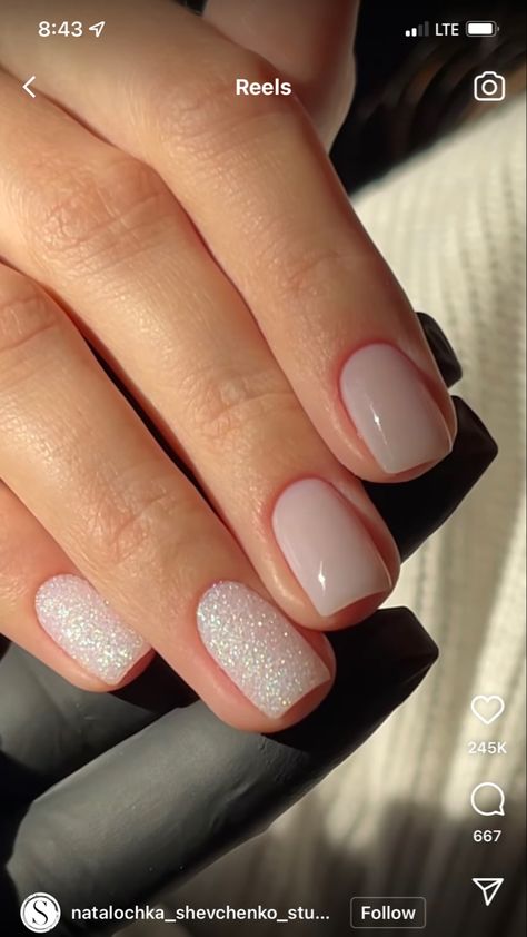 Wedding Manicure Ideas, Blinding Lights, Unghie Sfumate, Milky Nails, Graduation Nails, February Nails, Light Nails, Simple Gel Nails, Her Nails