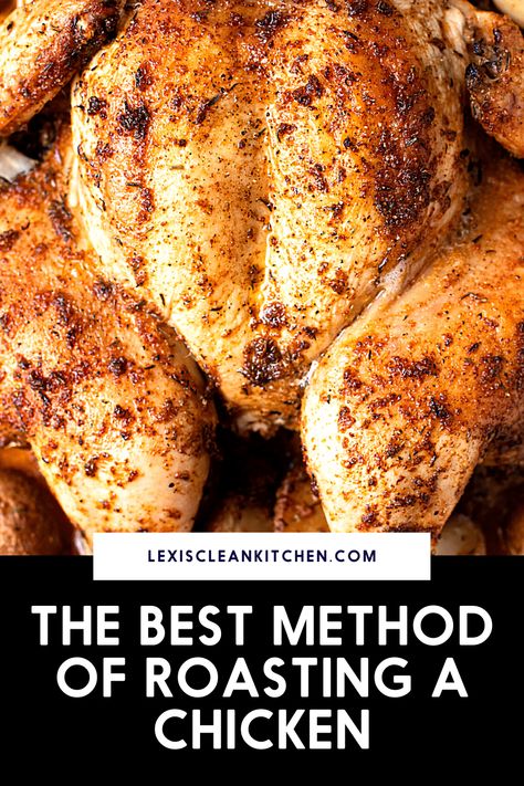 There is one trick you need to know in order to make the best whole roasted chicken, that cooks evenly and in the shortest amount of time possible: how to spatchcock a chicken! It may seem intimidating, but it couldn't be simpler to butterfly one. Once you learn this trick, you'll never roast a chicken any other way! Breaded Cauliflower Steaks, Roasting A Chicken, Breaded Cauliflower, Cauliflower Parmesan, Lexi's Clean Kitchen, Spatchcock Chicken, Whole Roasted Chicken, Chicken Thigh Recipes Baked, Baked Chicken Recipes