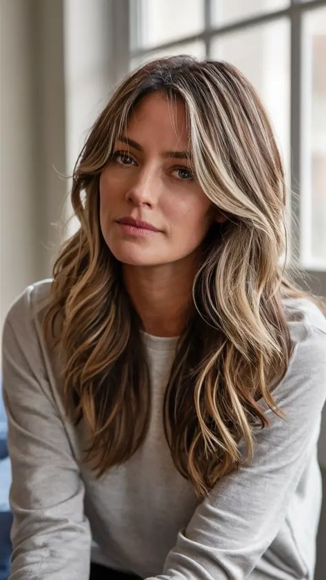 55 Fall Hair Highlights for 2024: Top Trends for Brunettes, Blondes, and Black Hair Balayage, Highlights 2024, Fall Hair Highlights, Ash Blonde Highlights, Brunette Hair With Highlights, Cool Skin Tone, Brunette Balayage Hair, Beautiful Hair Color, Highlights Brown Hair