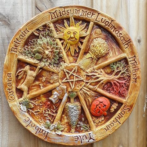 8 Sabbats, Pagan Calendar, Salt Dough Crafts, Just Add Magic, Green Witchcraft, Wheel Of The Year, Medicine Wheel, Spirited Art, Wheel Of Life