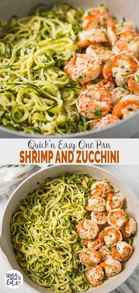 Healthy Lunch With Shrimp, Zucchini Noodles And Shrimp Healthy, Lemon Garlic Butter Shrimp With Zucchini Noodles, Easy Low Carb Pescatarian Recipes, Shrimp Zoodles Healthy, Healthy Veggie Recipes Clean Eating, Keto Zoodle Recipes, Shrimp Dinner Healthy, Low Carb Shrimp Dinner