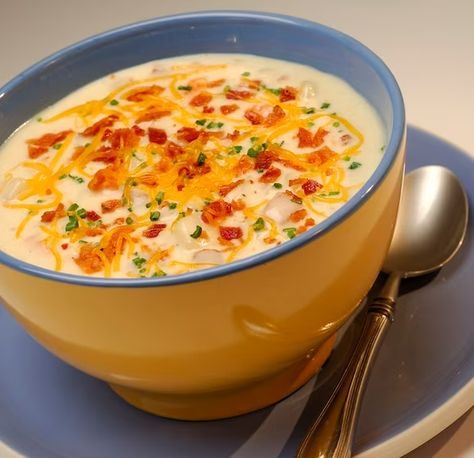 Loaded Baked Potato, Loaded Baked Potato Soup, Baked Potato Soup, Loaded Baked Potatoes, Savory Soups, Winter Soups, Soup And Stew, Soup And Sandwich, Bowl Of Soup