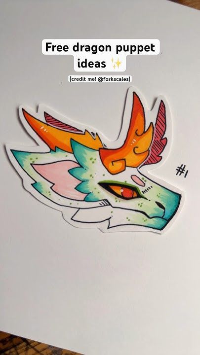 Free Dragon Puppet Ideas! ✨ (credit me!) #paperdragons #dragonpuppets Dragon Puppet Template Free Printable, Paperdragons Idea, Paper Dragon Ideas Free To Use, Free Paper Dragon Ideas, Paper Dragon Puppet Ideas Free, Free Dragon Puppet Ideas, Paper Dragon Template, Dragon Puppet Base, Dragon Puppet Template