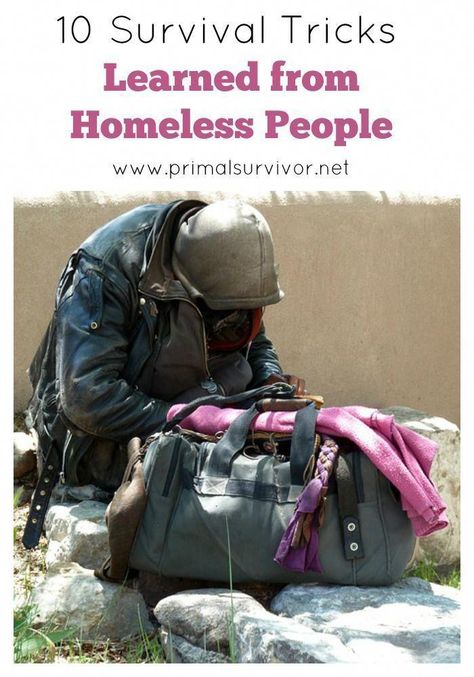 While we might dismiss them and put them at the fringes of society, there is actually a lot we can learn about survival from homeless people. After all, who would you trust more with survival tricks: someone who just fantasizes about disasters, or people who live through disaster-like situations every day? Here are just some of the survival tricks that homeless people use that could one day save your life. #survivaltricks #survivalfood #FoodSurvivalTips Survival Supplies, Save Your Life, Homeless People, Survival Food, Wilderness Survival, Survival Prepping, Outdoor Survival, Survival Tips, Emergency Preparedness