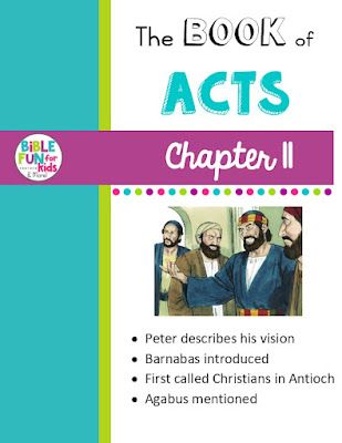 Acts Chapter 11 | Bible Fun For Kids Free Bible Images, Acts Bible, Bible Fun For Kids, Acts 9, Bible Quiz, Childrens Bible, Word Bank, Chapter 16, Sunday School Lessons