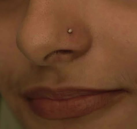 2000s Nose Piercing, Clear Nose Stud, Left Nostril Piercing, B Tatoos, Crazy Gift Ideas, Small Nose Piercing, Dream Piercings, Nose Piercing Ideas, Nose Peircing