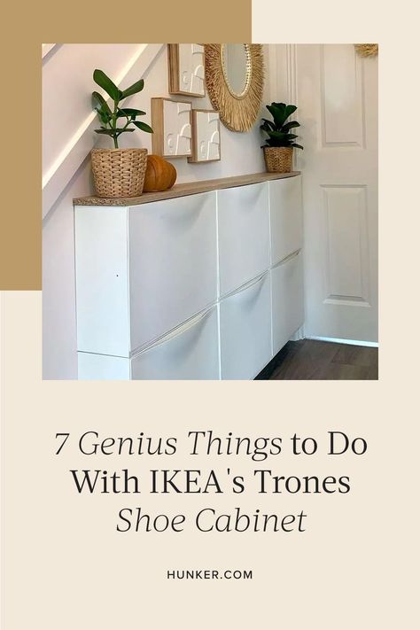 Shoe Organizer Ikea, Trones Shoe Cabinet, Trones Ikea, Ikea Mud Room, Ikea Shoe Rack, Ikea Shoe Storage, Shoe Storage Hacks, Ikea Trones, Shoe Cabinet Design