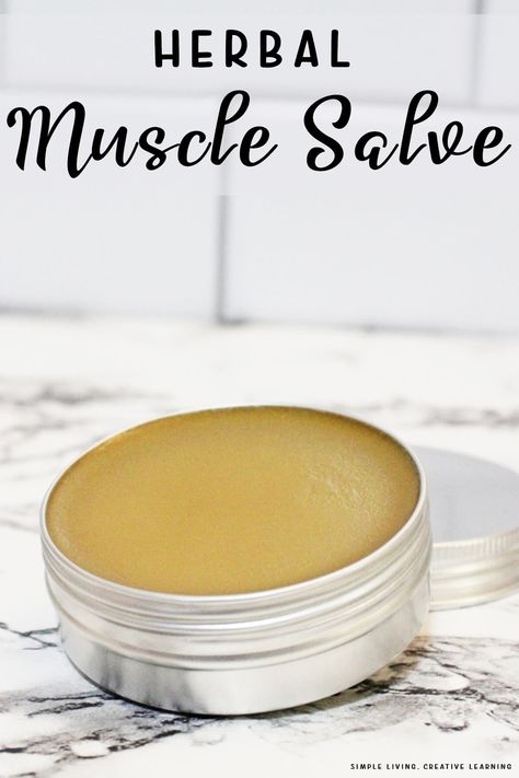 This amazing herbal muscle salve is packed with herbs and essential oils to help relieve tired and sore muscles and joints, promote circulation and reduce inflammation. Wintergreen Essential Oil, Copaiba Essential Oil, Sore Muscle, Salve Recipes, Clove Essential Oil, Infused Oils, Menstrual Cramps, Living Ideas, Skin Food