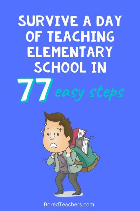 A Day in the Life of an Elementary School Teacher in 77 Easy Steps Elementary Secretary, Teacher Evaluation, Teaching Elementary School, School Secretary, School Elementary, Teacher Problems, Fire Drill, School Leader, Once A Month