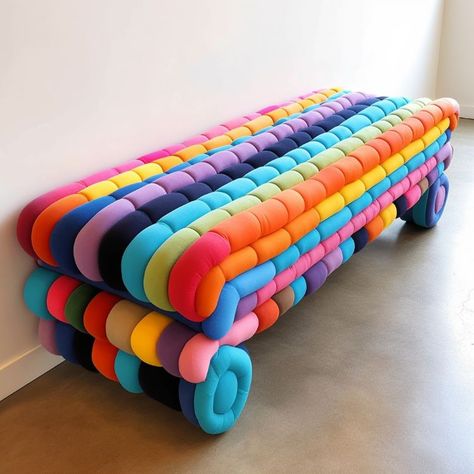 Pool Noodle Ideas, Noodle Ideas, Aesthetic Airplane, Noodles Ideas, Pool Noodle Crafts, Weird Furniture, Unusual Furniture, Essentials Aesthetic, Whimsical Furniture