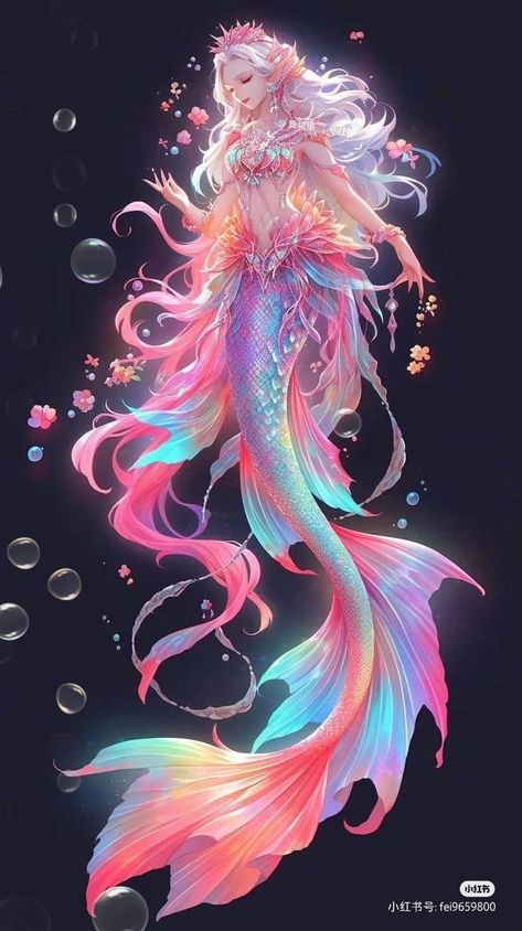 Mermaid Anime, Anime Mermaid, Anime Show, Mermaid Artwork, Mermaid Wallpapers, Fantasy Mermaids, Mermaid Drawings, Mermaid Pictures, Japon Illustration