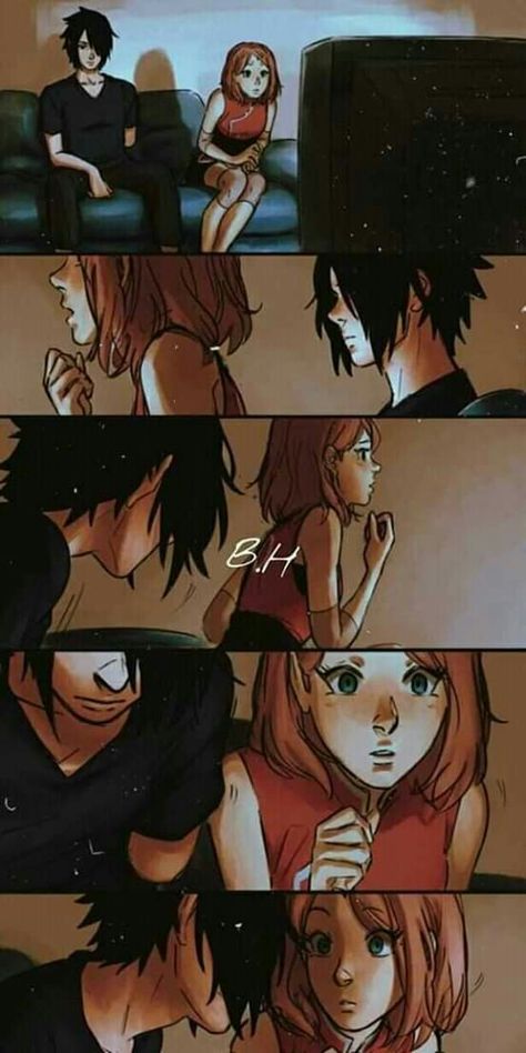 Sasusaku Doujinshi, Anime Hug, Sasuke Sakura Sarada, Sasuke Uchiha Sakura Haruno, Uchiha Family, Sasuke Sakura, Naruto Fan Art, Naruto Sasuke Sakura, Naruto Comic