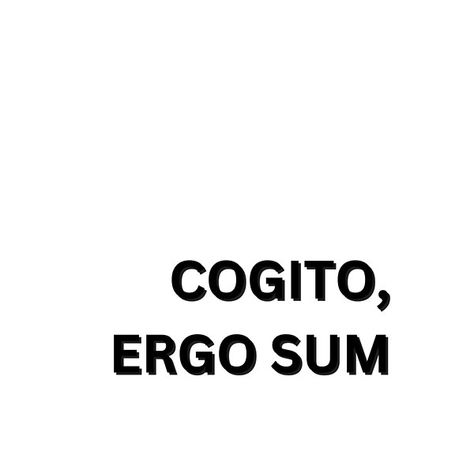 Cogito, Ergo Sum-I Think, Therefore I Am Latin phrase by HomeArtStudio | Redbubble I Think Therefore I Am, Cogito Ergo Sum Tattoo, Tat Drawings, Concept Tattoo, Shoulder Tats, Dnd Oc, Latin Quotes, Cogito Ergo Sum, Latin Phrases