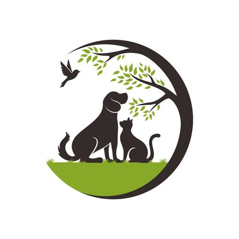 Animal Shelter Logo, Pet Shop Logo Design, Tatoo Dog, Pet Shop Logo, Dog Logo Design, Clinic Logo, Logo Animal, Pet Hotel, Animal Icon