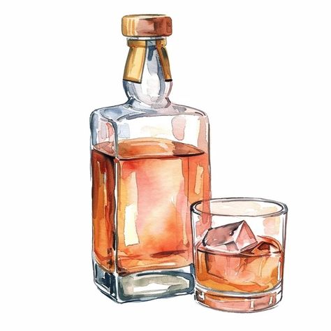 free download pink clipart of St.Patrick – BUJO ART Watercolor Whiskey, Cocktails Clipart, Whiskey Decanter Set, Whisky Bottle, Beauty Art Drawings, Decanter Set, Brother Scan And Cut, Digital Graphics, Watercolor Clipart