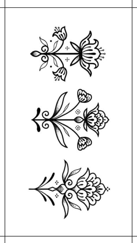 How To Fill Space Between Tattoos, Wrist Tattoo Drawings, Viking Flash Tattoo, Thick Ornamental Tattoo, Nordic Flower Tattoo, Traditional Polish Tattoo, Traditional Ornamental Tattoo, American Traditional Floral Tattoo, Ornamental Tattoo Design Mandalas