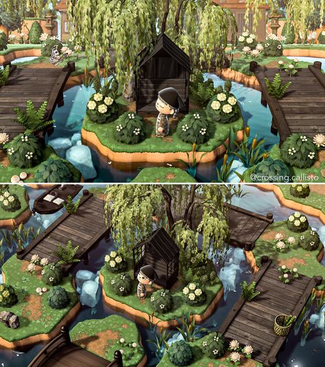 Japanese Town, Acnh Cottagecore, Animal Crossing Funny, Animal Crossing Wild World, Island Theme, Animal Crossing Characters, Animal Crossing Villagers, Green Hydrangea, Garden Animals