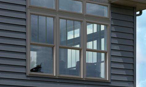 3 Over 1 Windows Exterior, Vinyl Windows Exterior, Vinyl Windows, Paint Vinyl Windows, White Vinyl Windows, White Vinyl Windows With Wood Trim, Tan Vinyl Windows, Exterior Windows With Sill Without Apron, Brown Vinyl Windows